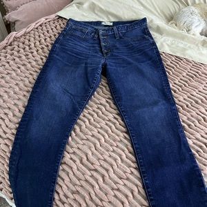 Madewell button fly skinny jeans size 12